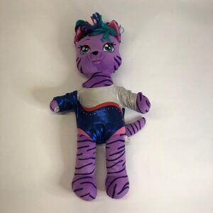 Build-A-Bear HG‎ Honey Girls Teegan Plush 20" Purple Tiger Cat Stuffed Animal